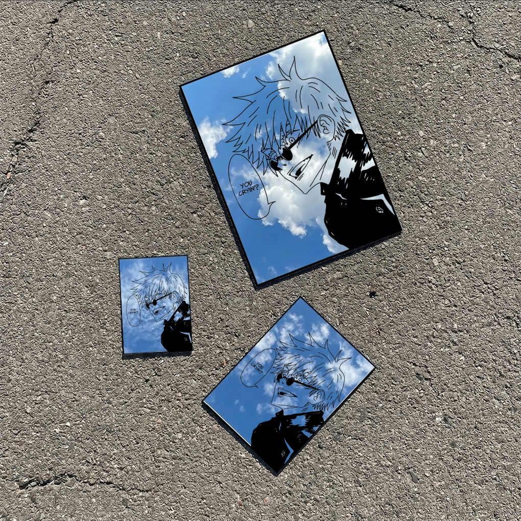 Gaming Accessories Wall - Custom Design Anime Mirror Vintage Wall