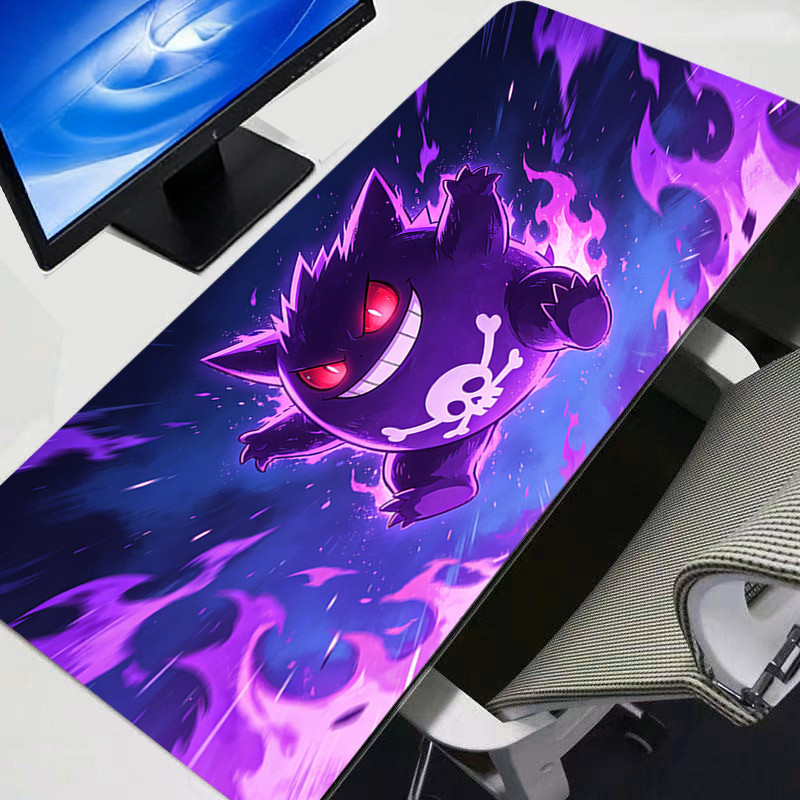 Gaming Accessories For Gaming Desk - Mouse Pad Gengar Pokemon Pikachu Anime