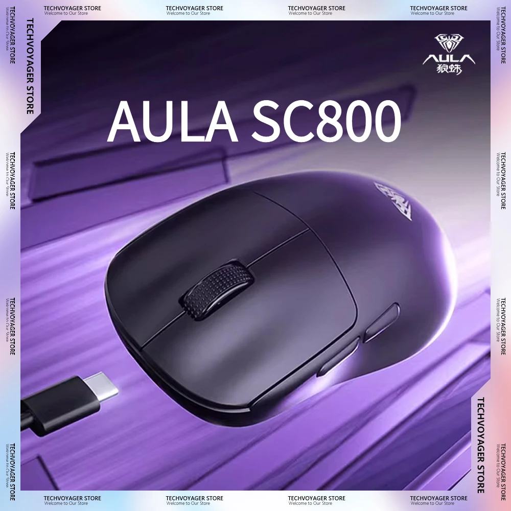 Gaming Accessories To Gift - AULA SC800 Gaming Mouse Paw3395 Sensor