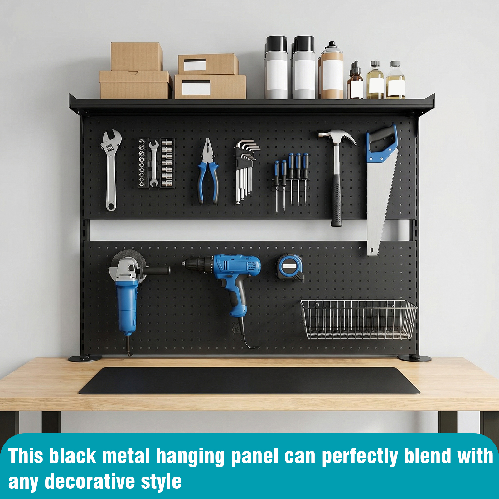 Gaming Accessories For Gaming Desk - Desk Pegboard with Monitor Stands Computer