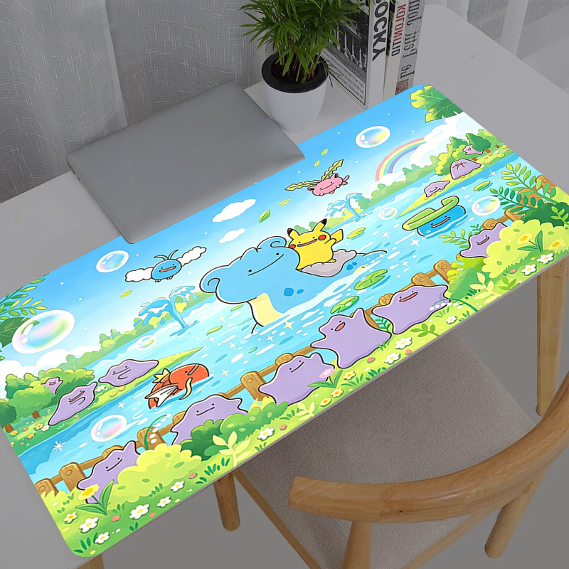 Gaming Accessories For Gaming Desk - Mouse Pad Pokemon Pikachu Anime Durable