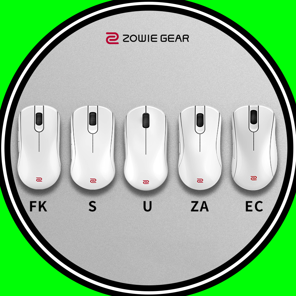 Gaming Accessories White - ZOWIE GEAR U2/EC/S/FK/ZA-DW White Mouse Dual