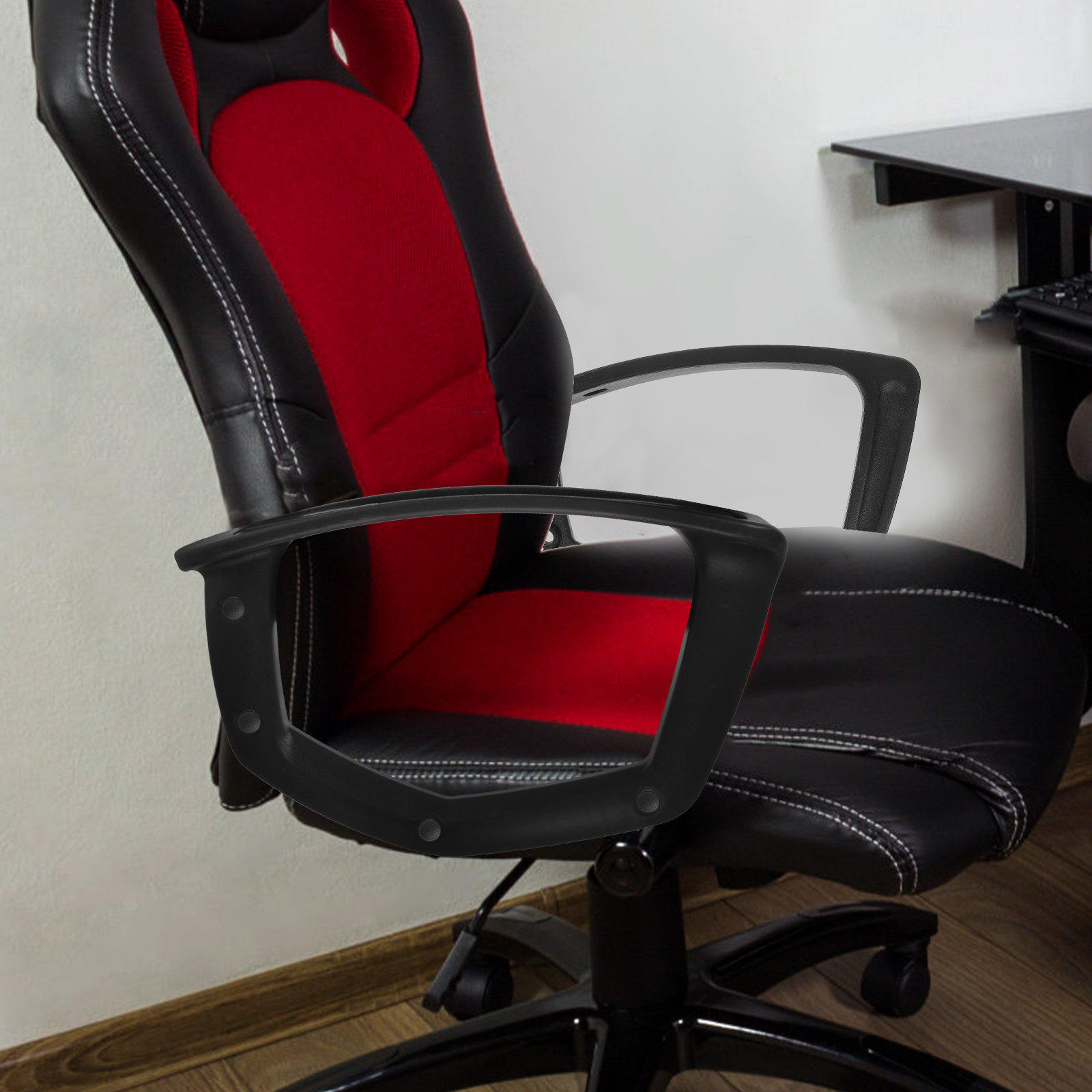 Gaming Accessories For Gaming Desk - 2Pcs Plastic Chair Arm Pads Stretchable