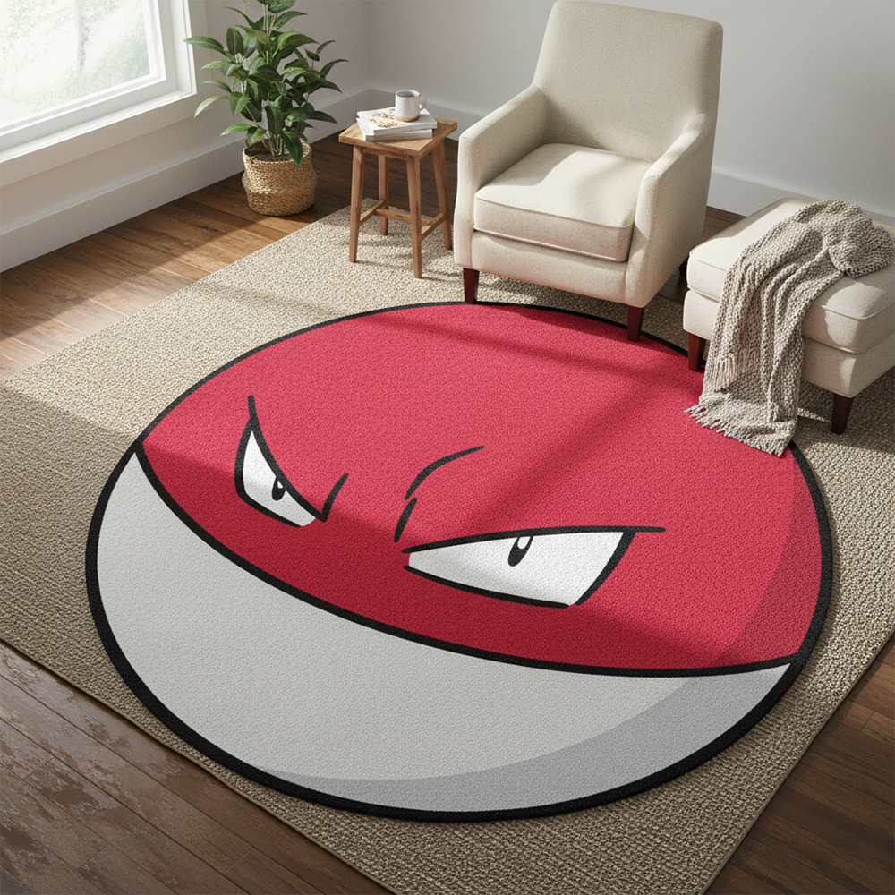 Gaming Accessories Kids - Pokemon Voltorb Anime Area Rug -