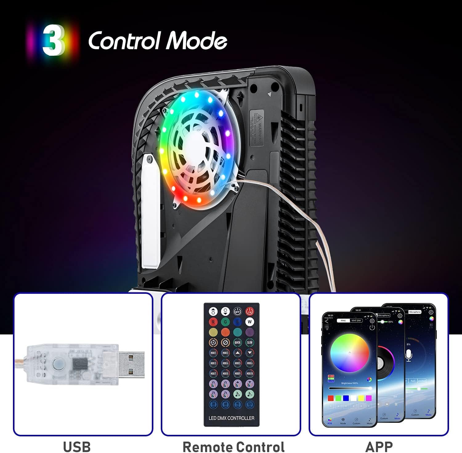 Gaming Zone Accessories - RGB LED Light Strip For PS5