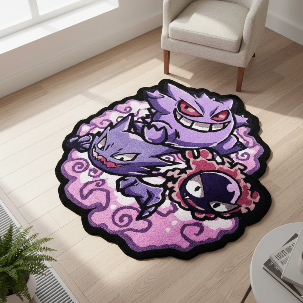 Gaming Accessories Kids - Anime Pokemon Rug, Gengar Haunter Gastly,