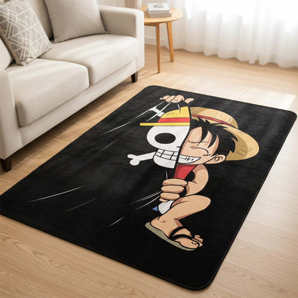 Gaming Accessories Kids - One Piece Cartoon Anime Luffy Rug