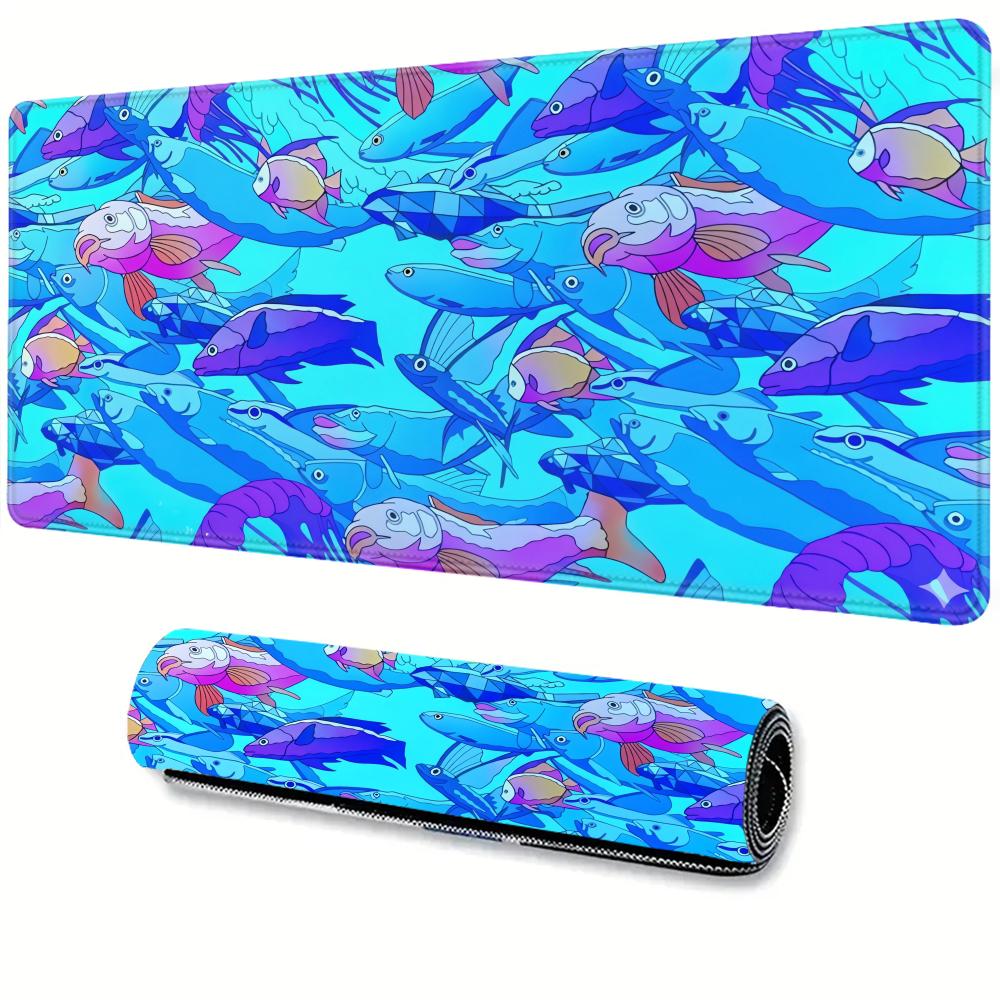 Gaming Zone Accessories - HD Printing Fish Rubber Mouse Pad