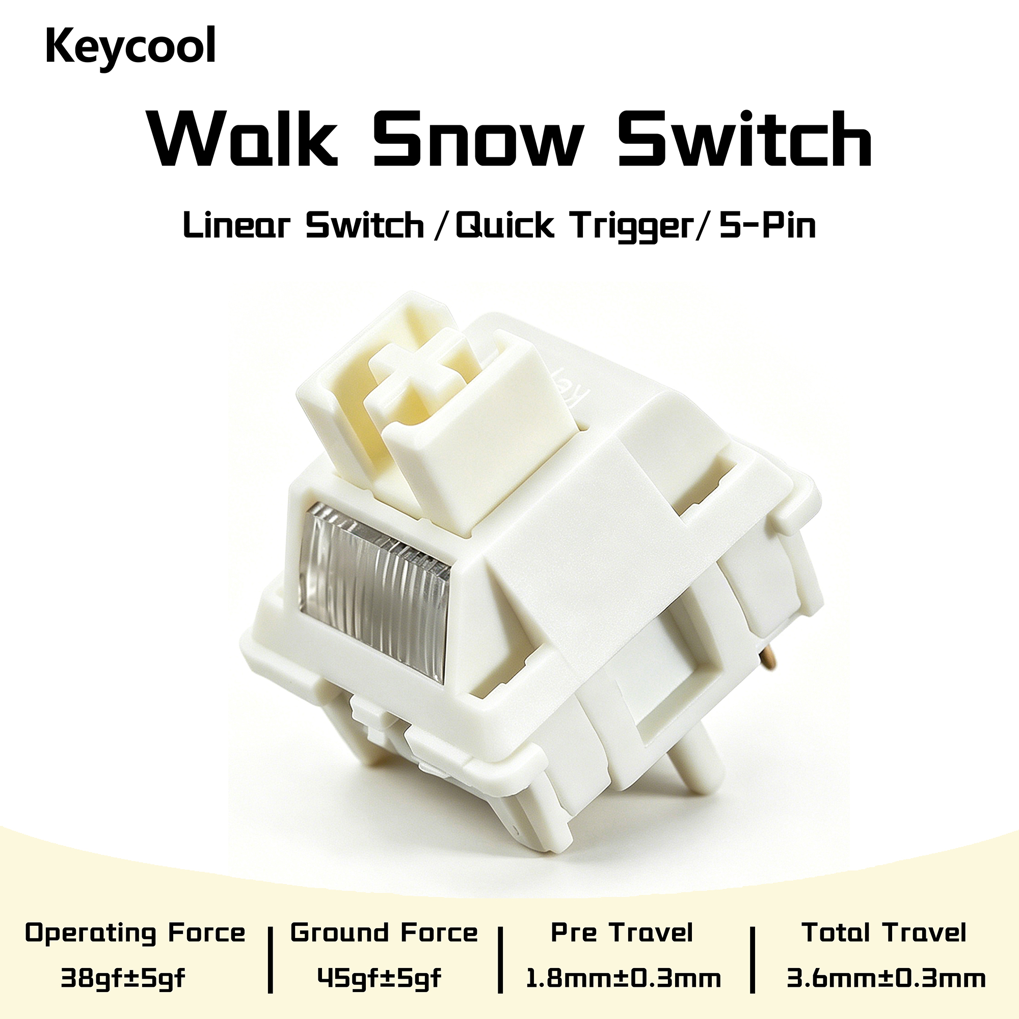 Keycool Walk Snow Switch White - Gaming Accessories White recensione e prezzo