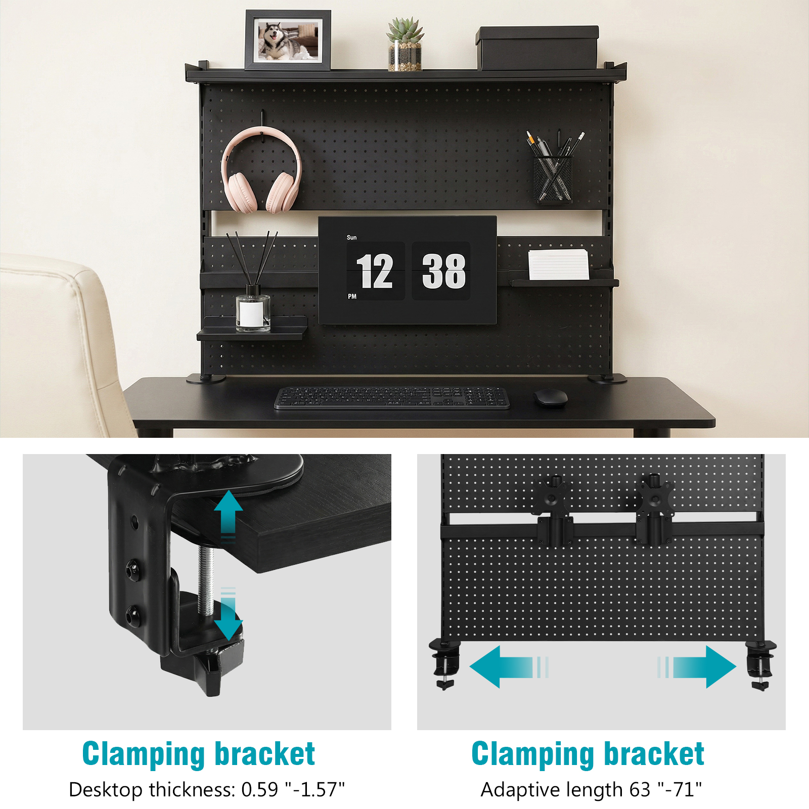 Desk Pegboard with Monitor Sta - Gaming Accessories For Gaming Desk recensione e prezzo