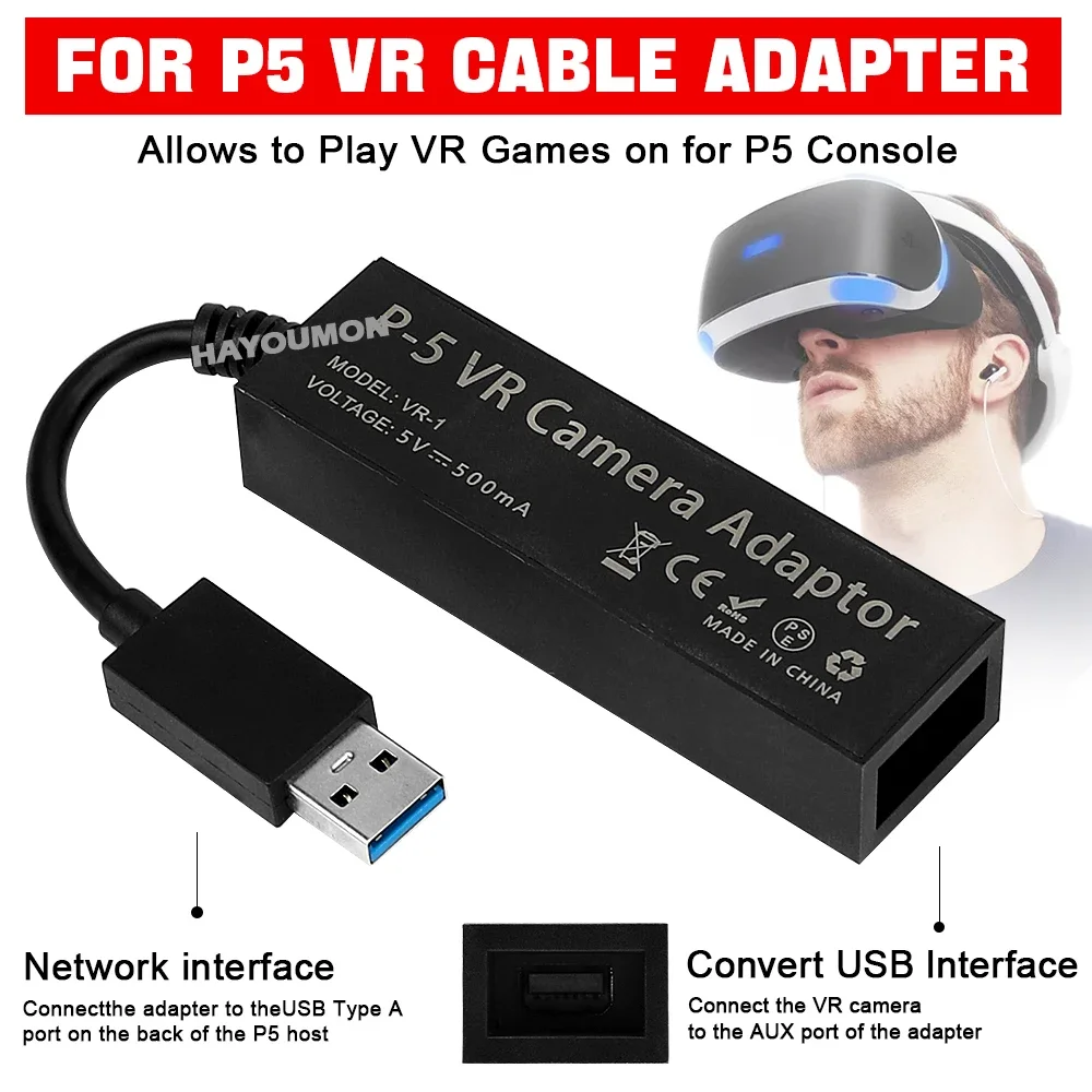 For PS5 VR Cable Adapter For P - Gaming Accessories Console recensione e prezzo