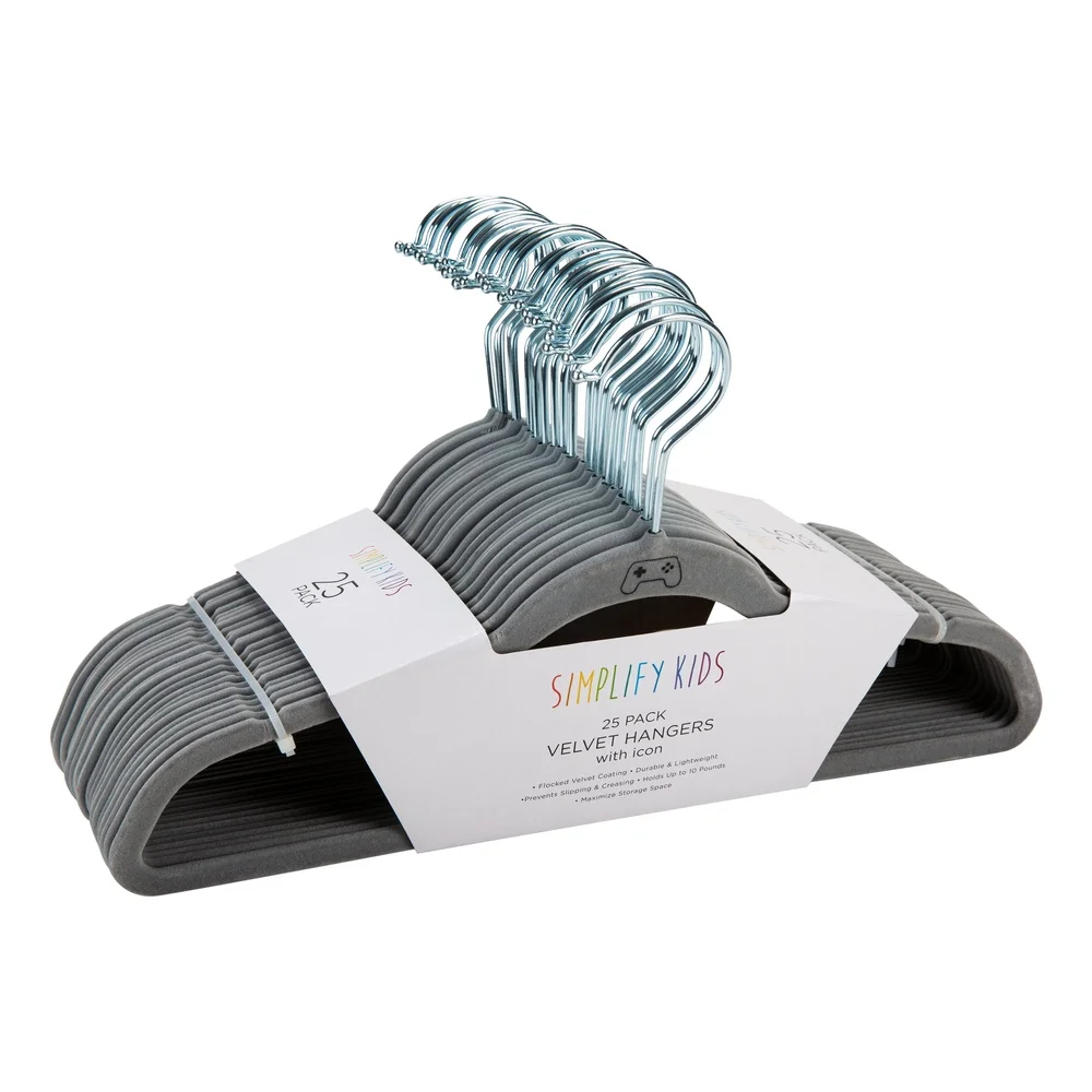 Kids Velvet Hangers 25 Pack No - Gaming Accessories Icon recensione e prezzo