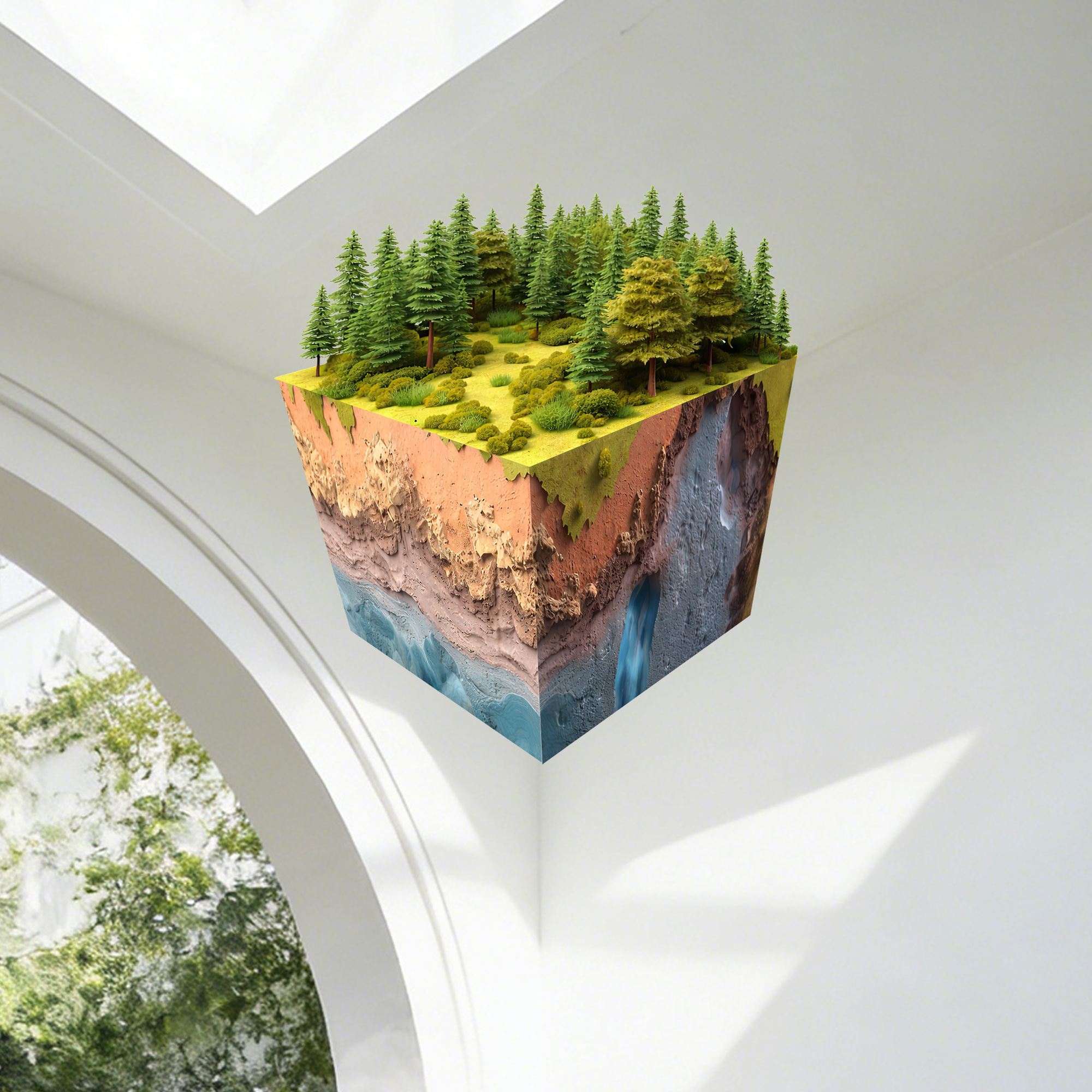 Realistic 3D Grass Cube Wall D - Gaming Accessories Wall recensione e prezzo