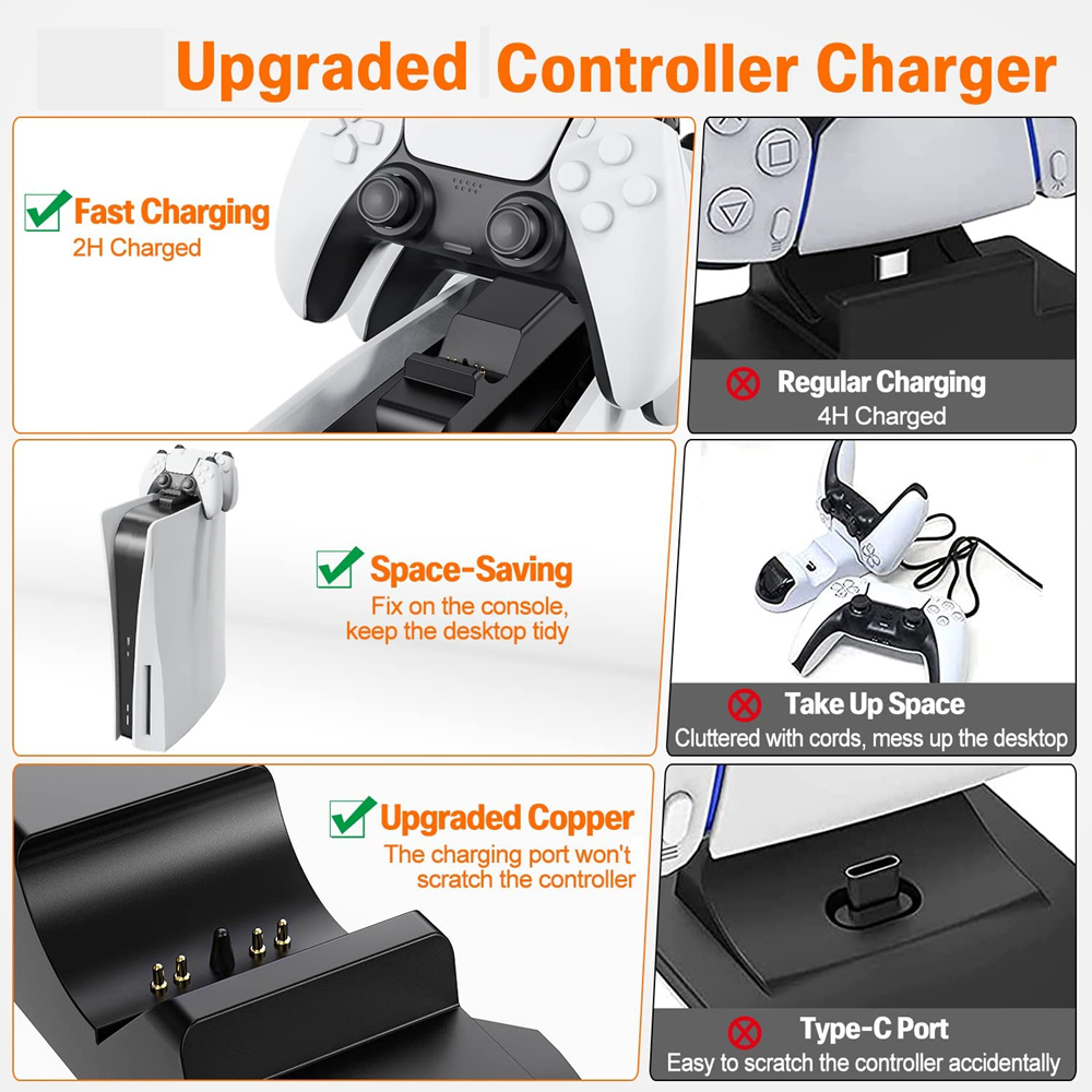 for PS5 Controller Charger Gam - Gaming Zone Accessories recensione e prezzo