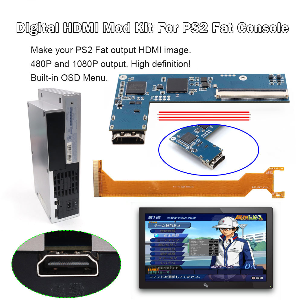 Hispeedido For PS2 Fat HDMI Mo - Gaming Accessories Console recensione e prezzo