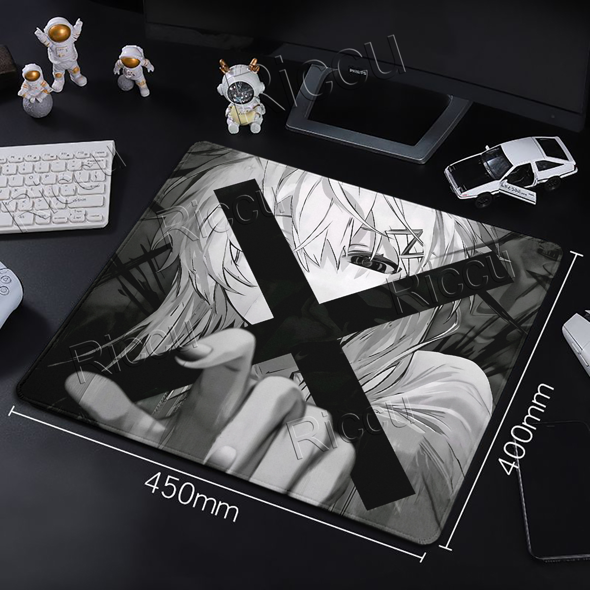 Anime Girls Mouse Pad Black Wh - Gaming Accessories White recensione e prezzo