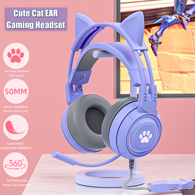 Cute Cat Ear Gaming Headphones - Gaming Accessories Kids recensione e prezzo