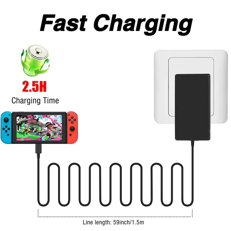 EU US UK Plug Adapter for AC C - Gaming Accessories Wall recensione e prezzo
