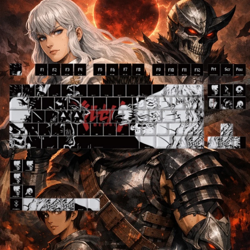 BERSERK Theme Anime Keycap 98  - Gaming Accessories To Gift recensione e prezzo