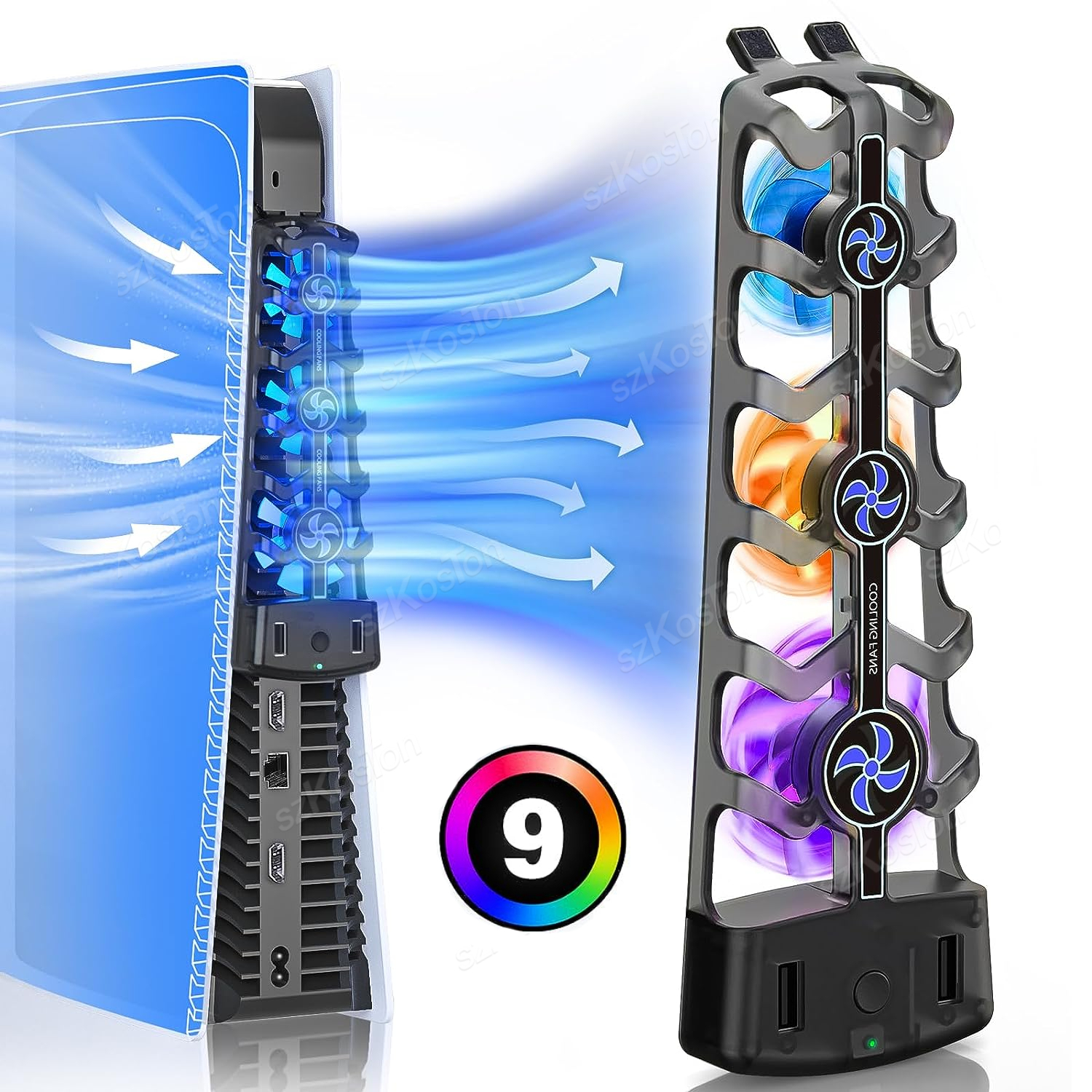 RGB Cooling Fan for PS5 Effici - Gaming Accessories Console recensione e prezzo