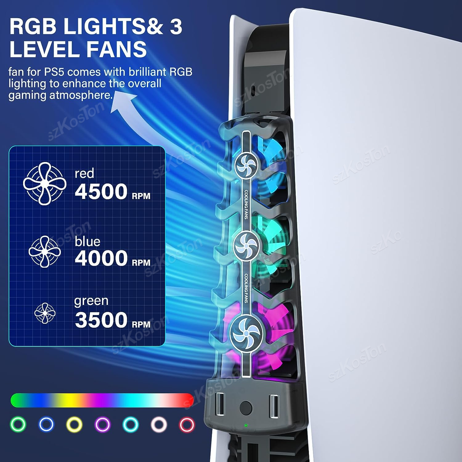RGB Cooling Fan for PS5 Effici - Gaming Accessories Console recensione e prezzo